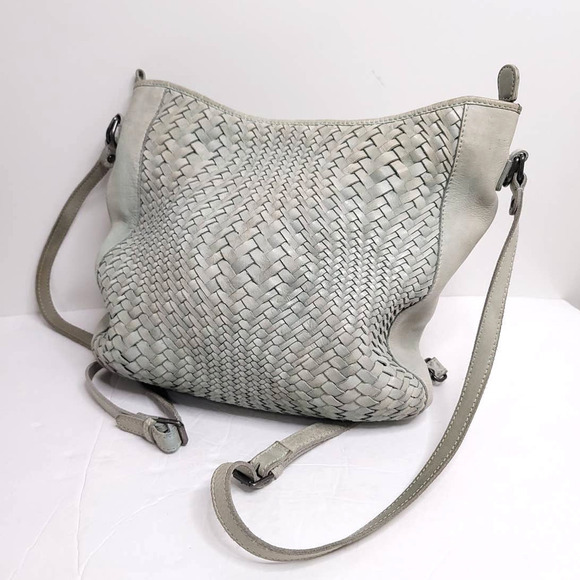 Handcrafted in India Soft Woven Leather Bag - Picture 1 of 9